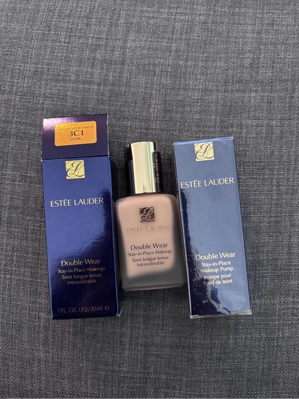 NEW Estée Lauder Double Wear Foundation - Beige (3C1 Dusk) with PUMP